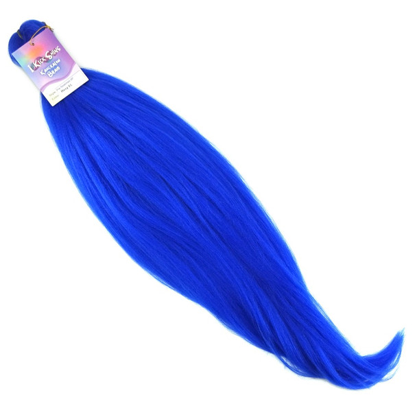 IKS Pre-Stretched 26" Kanekalon Braid, Navy Blue