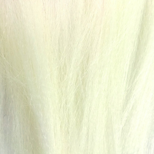 Color swatch for the white at the ends of IKS Pre-Stretched 26" Kanekalon Braid, Sundae Ombré