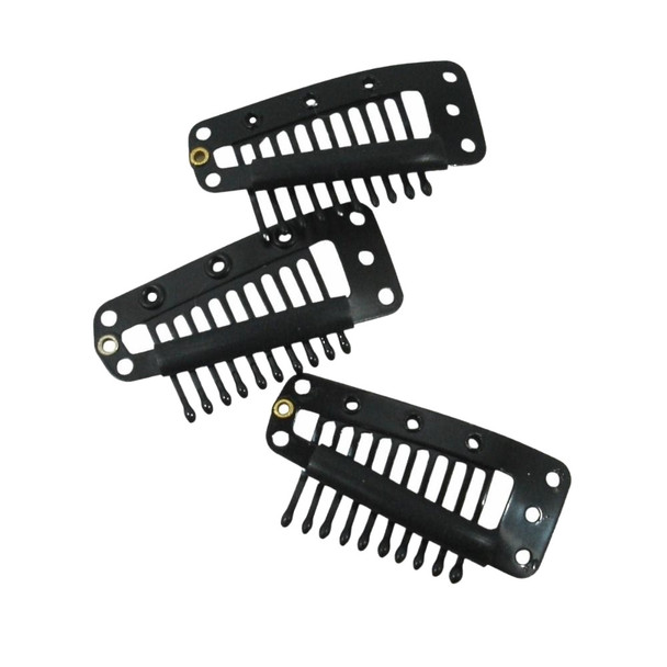 Wig/Weave Clips, Standard, Black