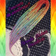 Synthetic dreads made by Éternelle Médusa Dreadlocks in Rainbow