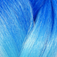 Close-up of the transition from blue to light blue for High Heat Festival Braid, Marine