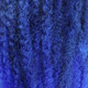 Color swatch for RastAfri 19" Malibu Afro Kinky, 1B Off Black with Navy Blue Tips