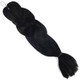 Full length view of RastAfri Freed'm Silky Braid, 1B Off Black