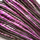 Dreads made by Sarah in 10 Medium Brown, Hot Pink, Neon Violet, and Pastel Pink