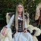 Synthetic dreads in 24 Dark Blond and 613 Platinum Blond by DreadNaughty LLC