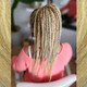 Dreads made by Yvonne in T27/613 Mixed Blond with Platinum Tips