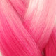 Close-up of the transition from pink to fuchsia for High Heat Festival Braid, Peachy Keen