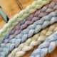 _alumination's Light Sea Green, Lavender, and Periwinkle Blue braids