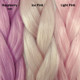 Color comparison from left to right: Raspberry Ice, Ice Pink, Light Pink