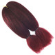 Full length view of RastAfri 14" Original Classy Sassy, BT1B/BG Red Wine with Burgundy Tips