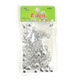 Packaging for 10mm Plastic Hair Beads, Metallic Silver