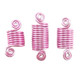 Coil Hair Jewels, Baby Pink