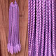 Braids made by Art by Domi in Blizzard Blue/Amethyst, Dark Amethyst/Orchid Purple, and Light Plum/Candyfloss