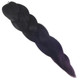 Full length view of RastAfri Pre-Stretched Freed'm Silky Braid, 1B Off Black with Dark Plum Tips (BT1B/D.Purple)
