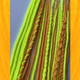 Dread, braid, and twist extensions made by Meg in Neon Tangerine and Neon Yellow