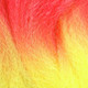 Close-up of the transition from red to yellow for RastAfri Highlight Braid, Fire