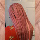 Jen wearing braids in Coral Pink, M.Pink Passion, and Pastel Pink