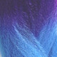 Close-up of the transition from purple to blue for RastAfri Highlight Braid, Moonrise