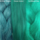 Color comparison from left to right: M.Blue Tropics, Ocean Green, Caribbean Sea