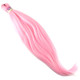 Full length view of IKS Pre-Stretched 26" Kanekalon Braid, Light Pink