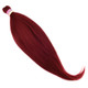 Full length view of IKS Pre-Stretched 26" Kanekalon Braid, 118 Blood Red