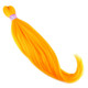 Full length view of IKS Pre-Stretched 26" Kanekalon Braid, Citrus Orange