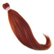 Full length view of IKS Pre-Stretched 26" Kanekalon Braid, 350 Rusty Red