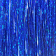 Color swatch for Holographic Straight Tinsel Hair, Cobalt Blue