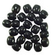 16mm Wooden Hair Beads, Black