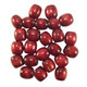 16mm Wooden Hair Beads, Burgundy