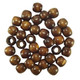 12mm Wooden Hair Beads, Brown