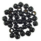 12mm Wooden Hair Beads, Black