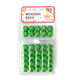 Packaging for 12mm Wooden Hair Beads, Grass Green