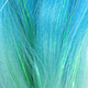 Close-up of the transition from blue to mint for High Heat Sparkle Braid, Spring Blossom