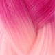 Close-up of the transition from darker pink to lighter pink for High Heat Festival Braid, Azalea