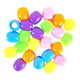 16mm Plastic Hair Beads, Sour Rainbow
