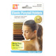 Ouchless Elastic Ponytail Holders, Brown Mix