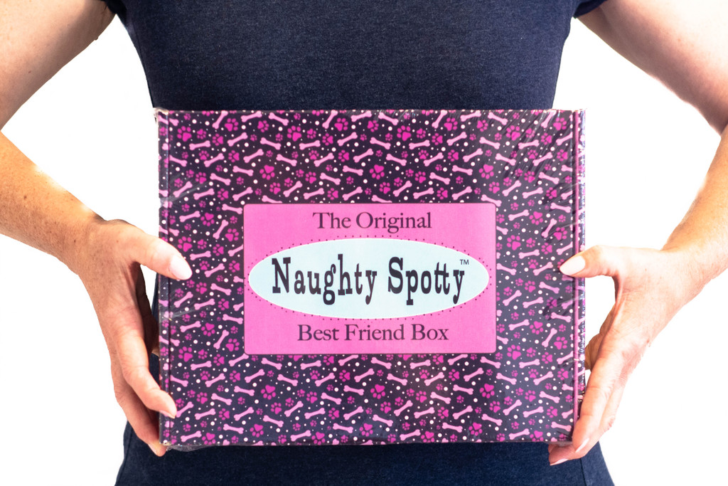 Naughty Spotty™ Best Friend 420 Box with Baked Bone Plush Toy