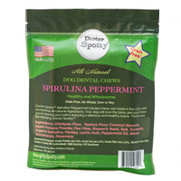 Doctor Spotty™ Peppermint Chews for dogs are grain-free, soy-free, corn-free, wheat-free & come in an 8-count package.