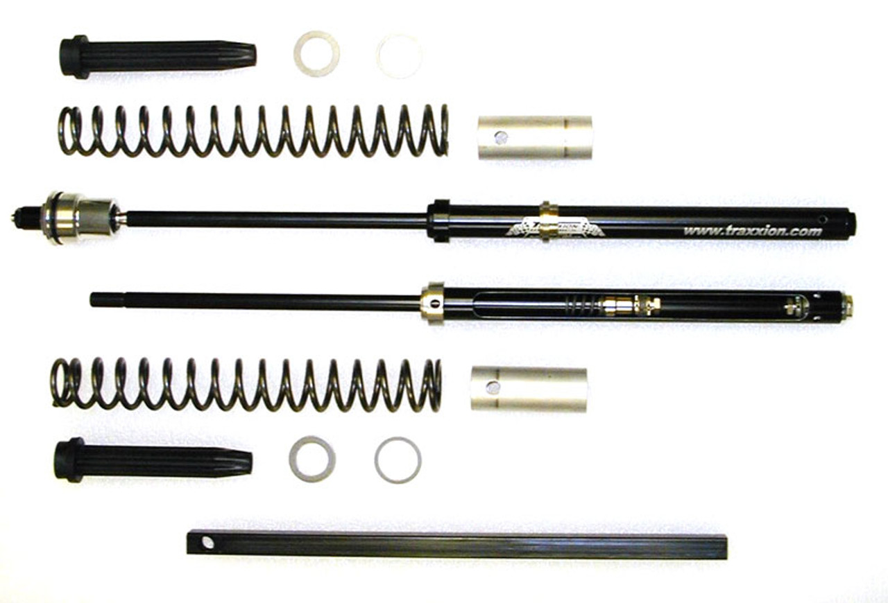 A custom fork cartridge and fork springs upgrade for the Ducati