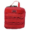 Tactical rip-away MOLLE pouch with a quick-release Velcro panel, top carry handle, and heavy-duty webbing in Red