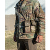 Man outside wearing the Bandoleer in Multicam