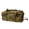 The  ForceProtector Wheeled Deployment Cargo Bag laying on the back zipped up