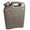 New Military 5 Gallon Fuel Can in tan color facing left  New Military 5 Gallon Fuel Can in tan color facing left