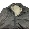 Close up of the zipper on the USMC Issue Intermediate Sleeping Bag, Used