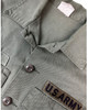 Close up of the collar and the buttons