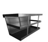 Bunk Bed Hook-On Personal Basket, black, rectangular-shaped