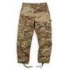 U.S. Army Issue FR Combat Uniform Pant in the pattern OCP laying flat 