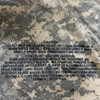 US issue stamp on rip stop waterproof interior of the acu issue poncho