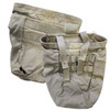 2 Pack, USMC Issue Coyote MOLLE Dump Pouch, Damaged